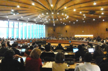 Vue de la salle du Conseil exécutif