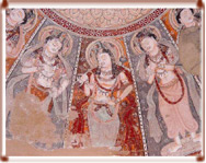 Mural paintings in Kumtura, China