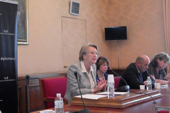 Madame Michèle Alliot Marie, ancienne ministre des Affaires étrangères de la République française