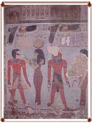 Peinture murale de la tombe royale d'Aménophis III